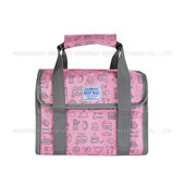 折疊購(gòu)物籃，家用籃子 購(gòu)物籃 保溫野餐籃 仿牛仔PVCSC17M-060P